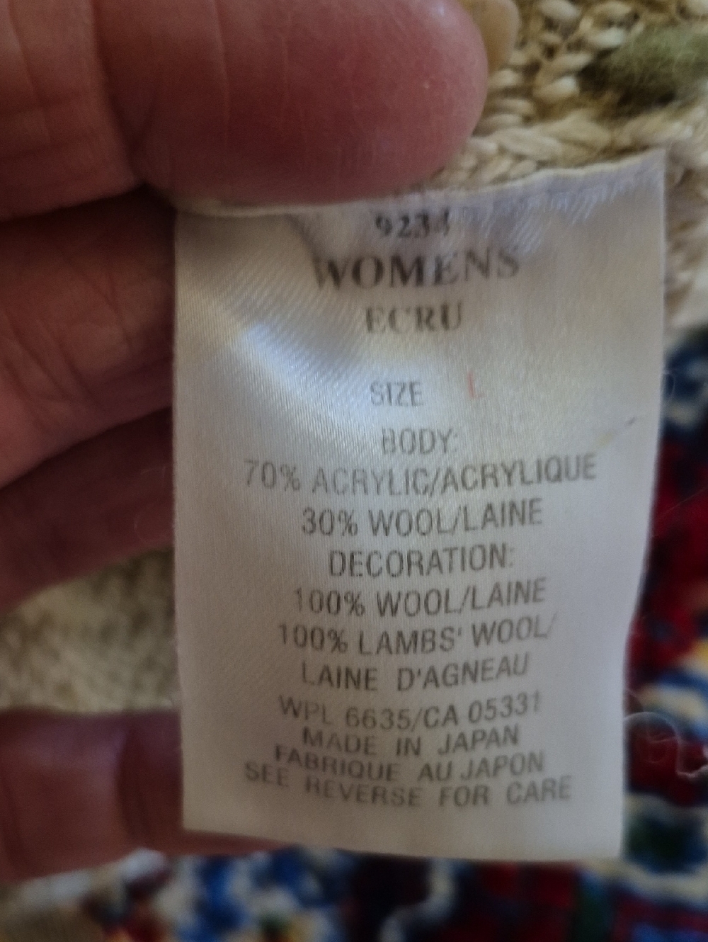 Woolrich Womens Floral Knit Full Zip Sweater Vest. Sz.L.(#2013D) vintage 90's. - Picture 12 of 16